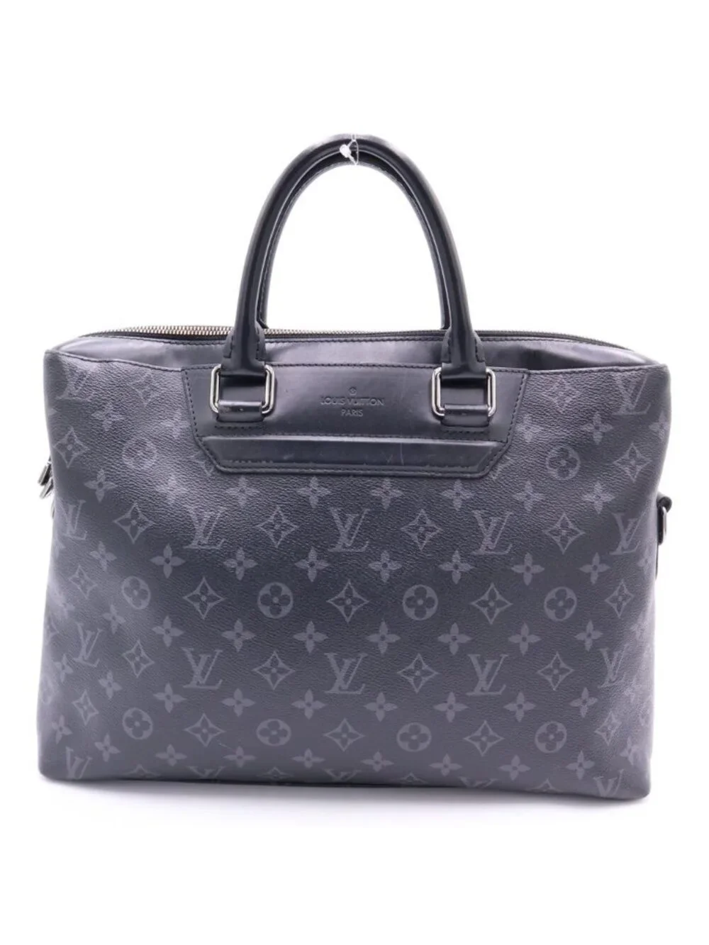 Louis Vuitton Monogram Eclipse Odysse Briefcase Handbag Black Leather